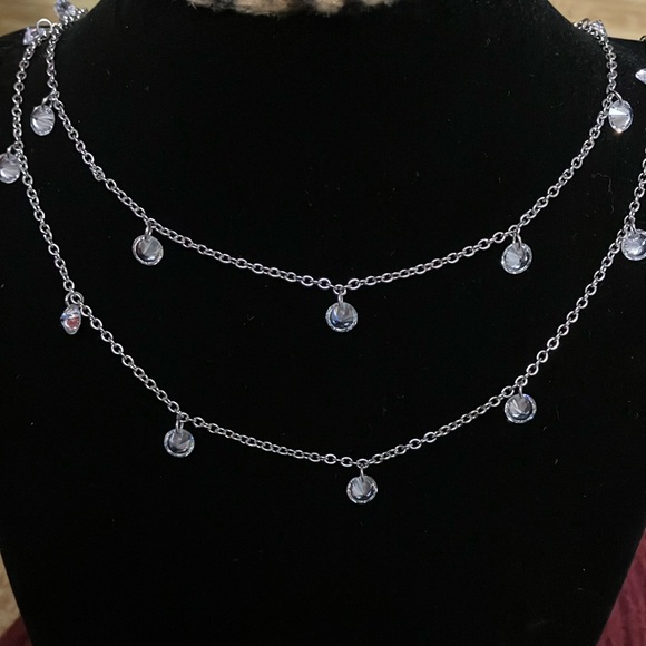 🌸Crystal Drop Necklace - Picture 1 of 5